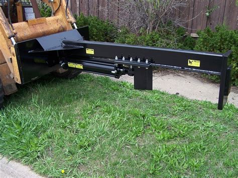 inverted skid steer log splitter|skid loader log splitter attachment.